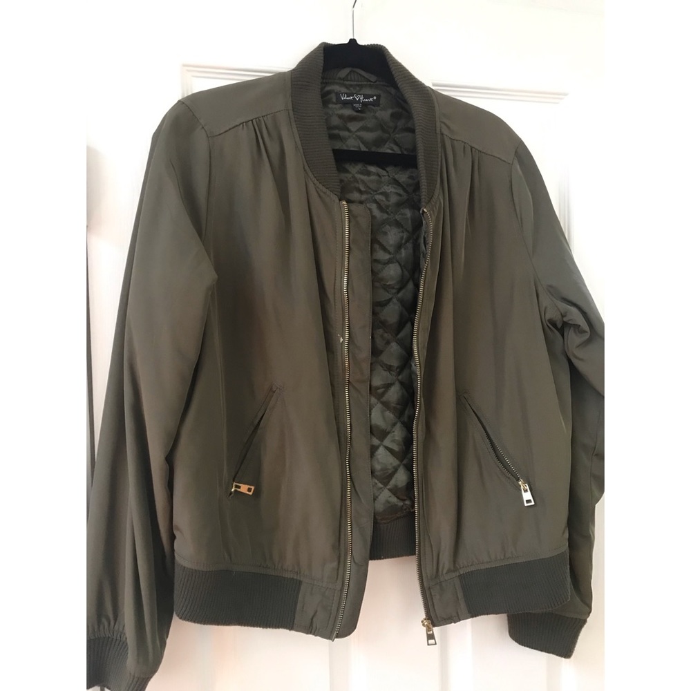 Military Green Bomber Jacket
